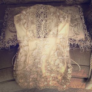 Beautiful Lacey cream mini dress